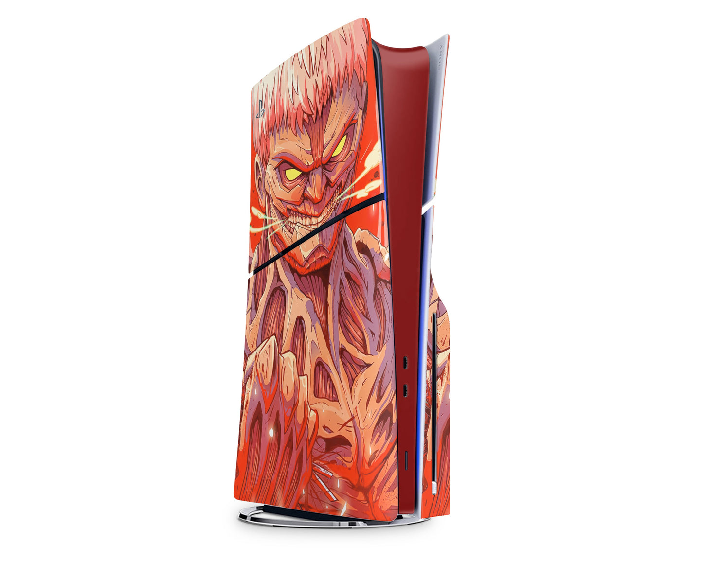 Anime Town Creations PS5 Slim Attack on Titan Armored Titan PS5 Slim Skins - Anime Attack on Titan PS5 Slim Skin