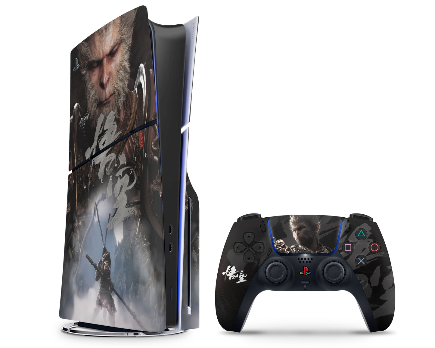 Anime Town Creations PS5 Slim Focus Black Myth Wukong PS5 Slim Skins - Anime  PS5 Slim Skin