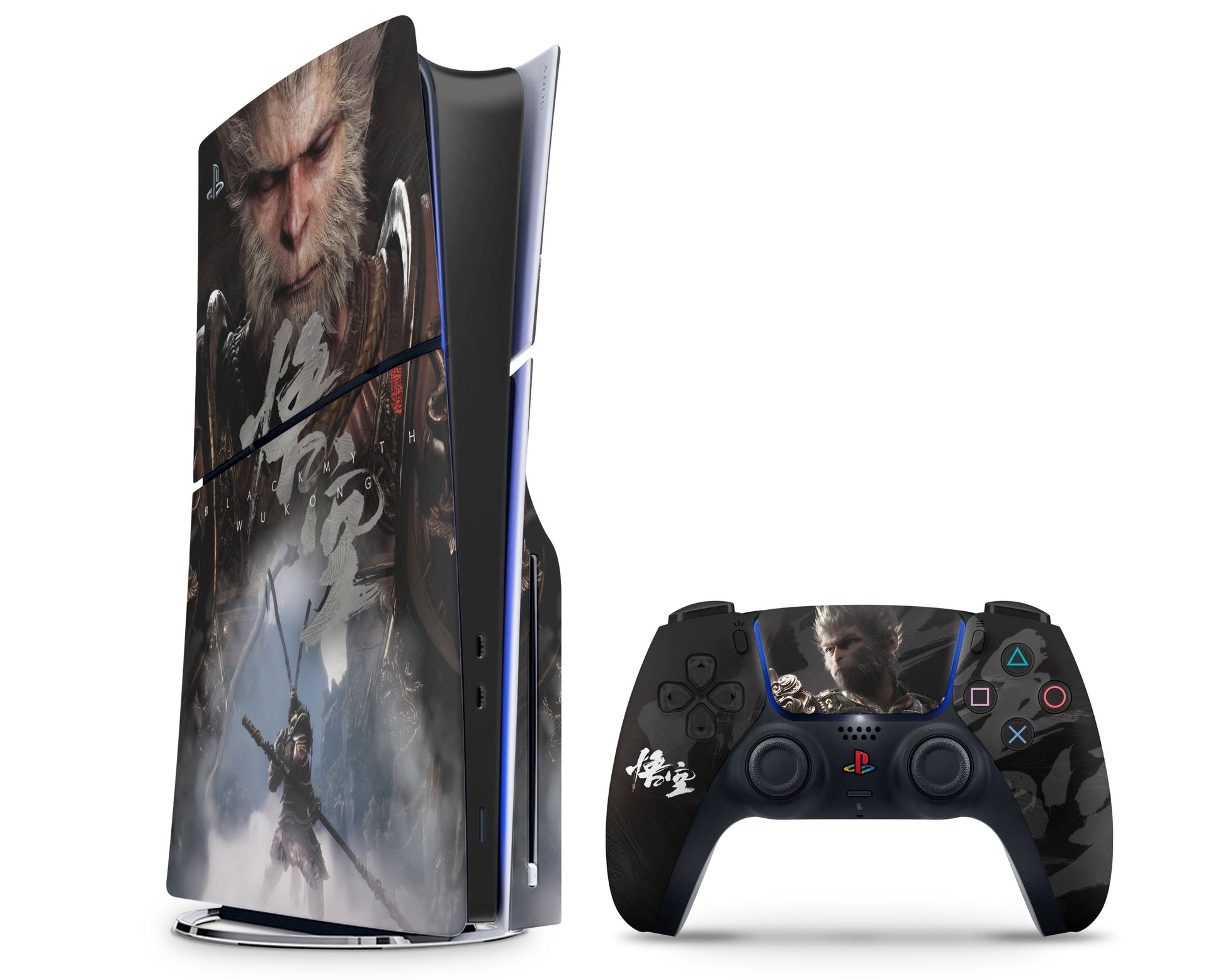 Anime Town Creations PS5 Slim Focus Black Myth Wukong PS5 Slim Skins - Anime  PS5 Slim Skin