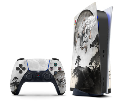 Anime Town Creations PS5 One Piece Gear 5 Moon PS5 Skins - Anime One Piece PS5 Skin