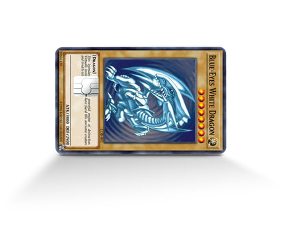 Anime Town Creations Credit Card Yu Gi Oh Blue Eyes White Dragon Card Full Skins - Anime YGO Credit Card Skin