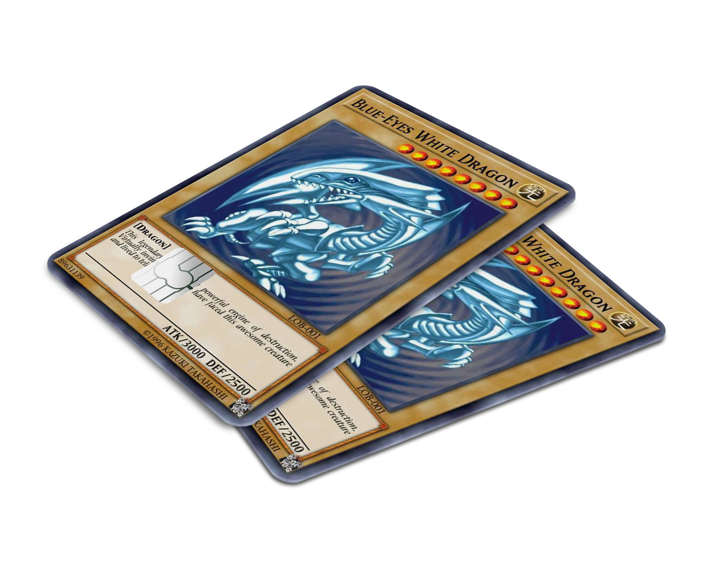 Anime Town Creations Credit Card Yu Gi Oh Blue Eyes White Dragon Card Window Skins - Anime YGO Credit Card Skin