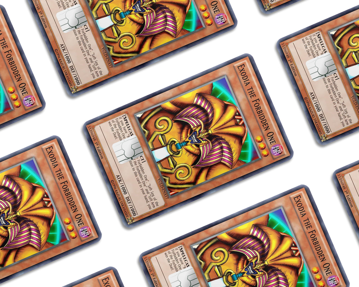 Anime Town Creations Credit Card Exodia the Forbidden Card Window Skins - Anime YGO Credit Card Skin