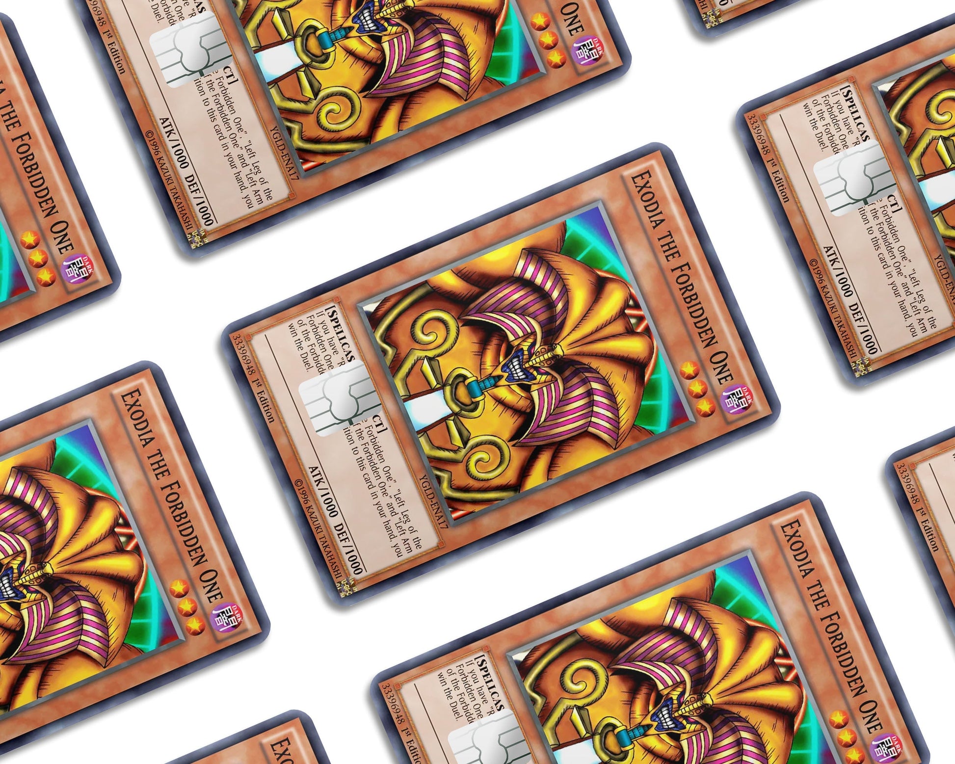 Anime Town Creations Credit Card Exodia the Forbidden Card Window Skins - Anime YGO Credit Card Skin