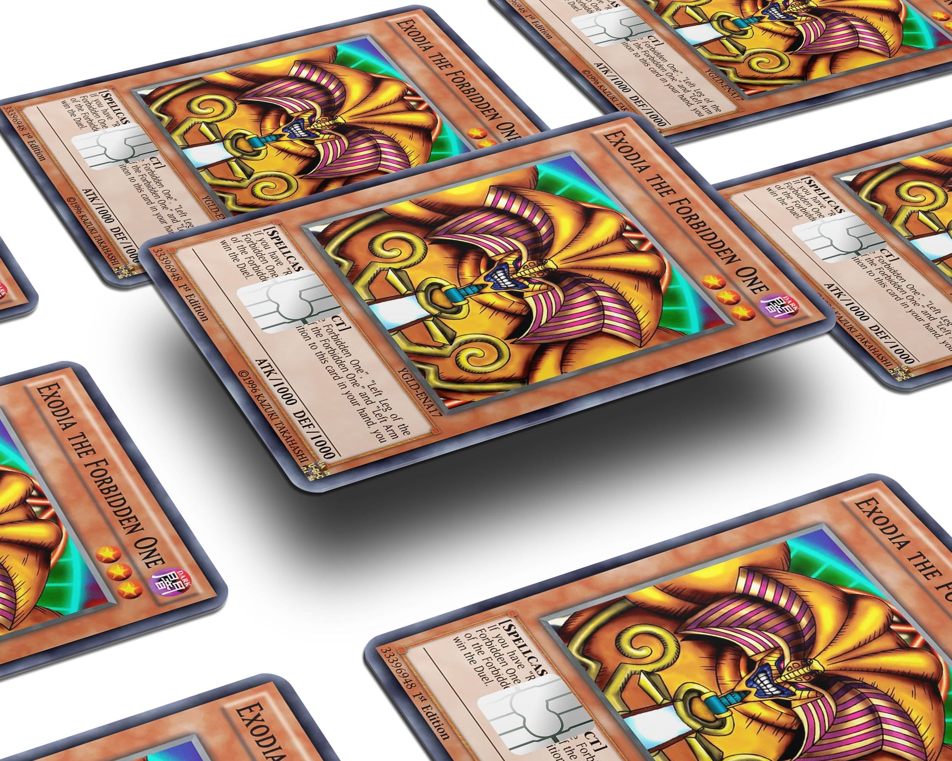 Anime Town Creations Credit Card Exodia the Forbidden Card Window Skins - Anime YGO Credit Card Skin
