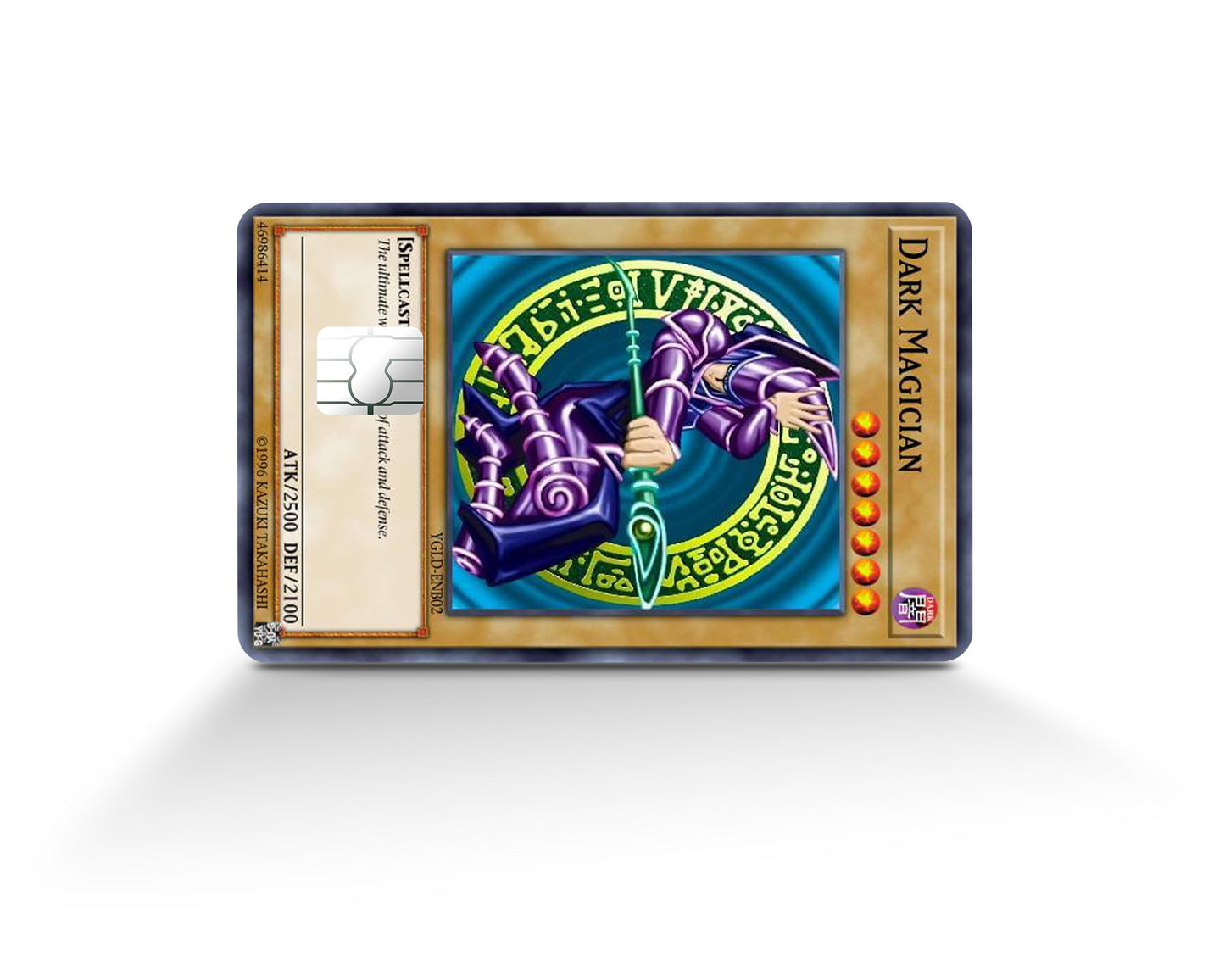 Anime Town Creations Credit Card Dark Magician Card Full Skins - Anime YGO Credit Card Skin