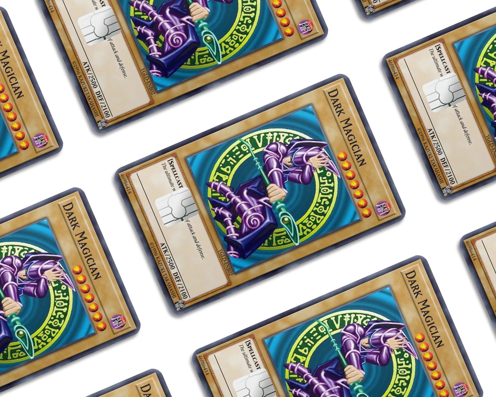 Anime Town Creations Credit Card Dark Magician Card Window Skins - Anime YGO Credit Card Skin