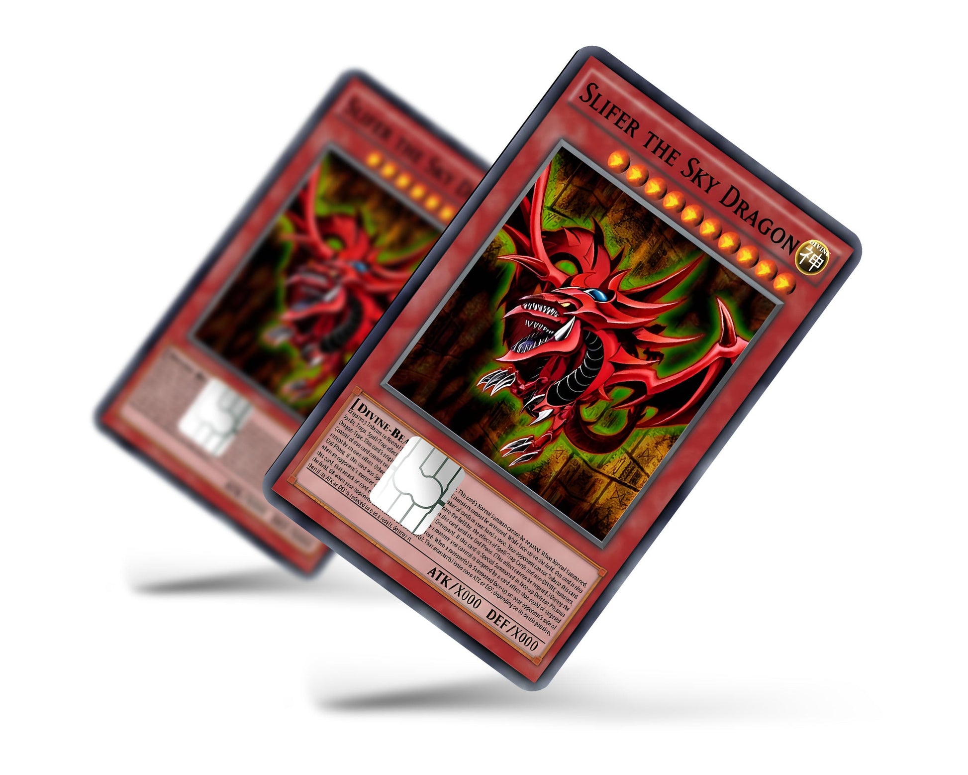 Anime Town Creations Credit Card Slifer the Sky Dragon Card Full Skins - Anime YGO Credit Card Skin