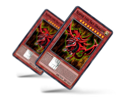 Anime Town Creations Credit Card Slifer the Sky Dragon Card Full Skins - Anime YGO Credit Card Skin