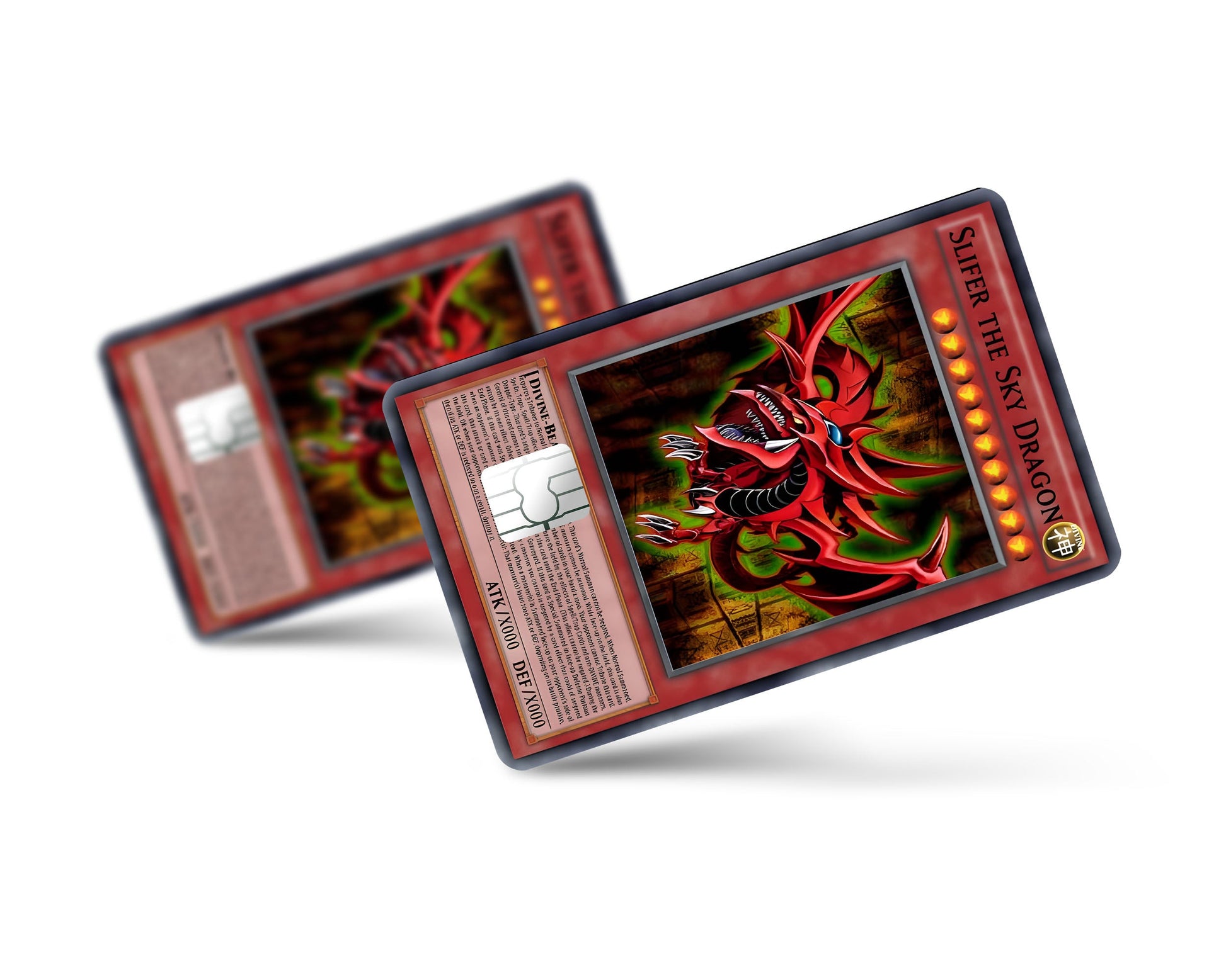 Anime Town Creations Credit Card Slifer the Sky Dragon Card Full Skins - Anime YGO Credit Card Skin