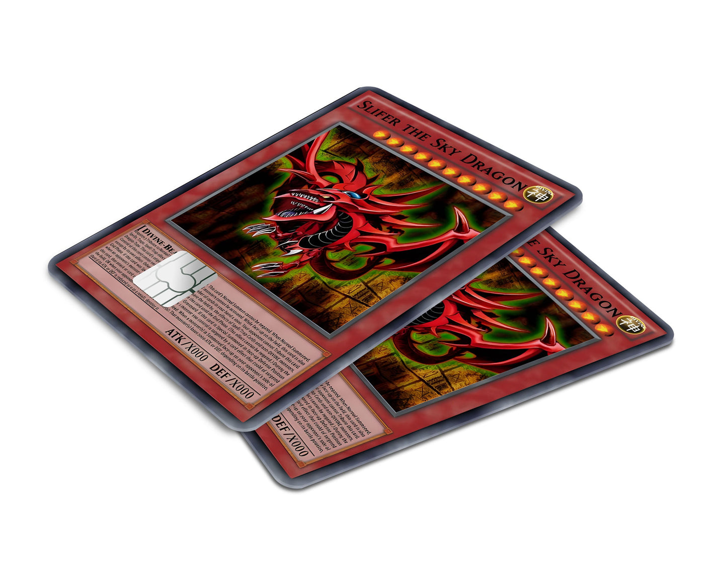 Anime Town Creations Credit Card Slifer the Sky Dragon Card Window Skins - Anime YGO Credit Card Skin