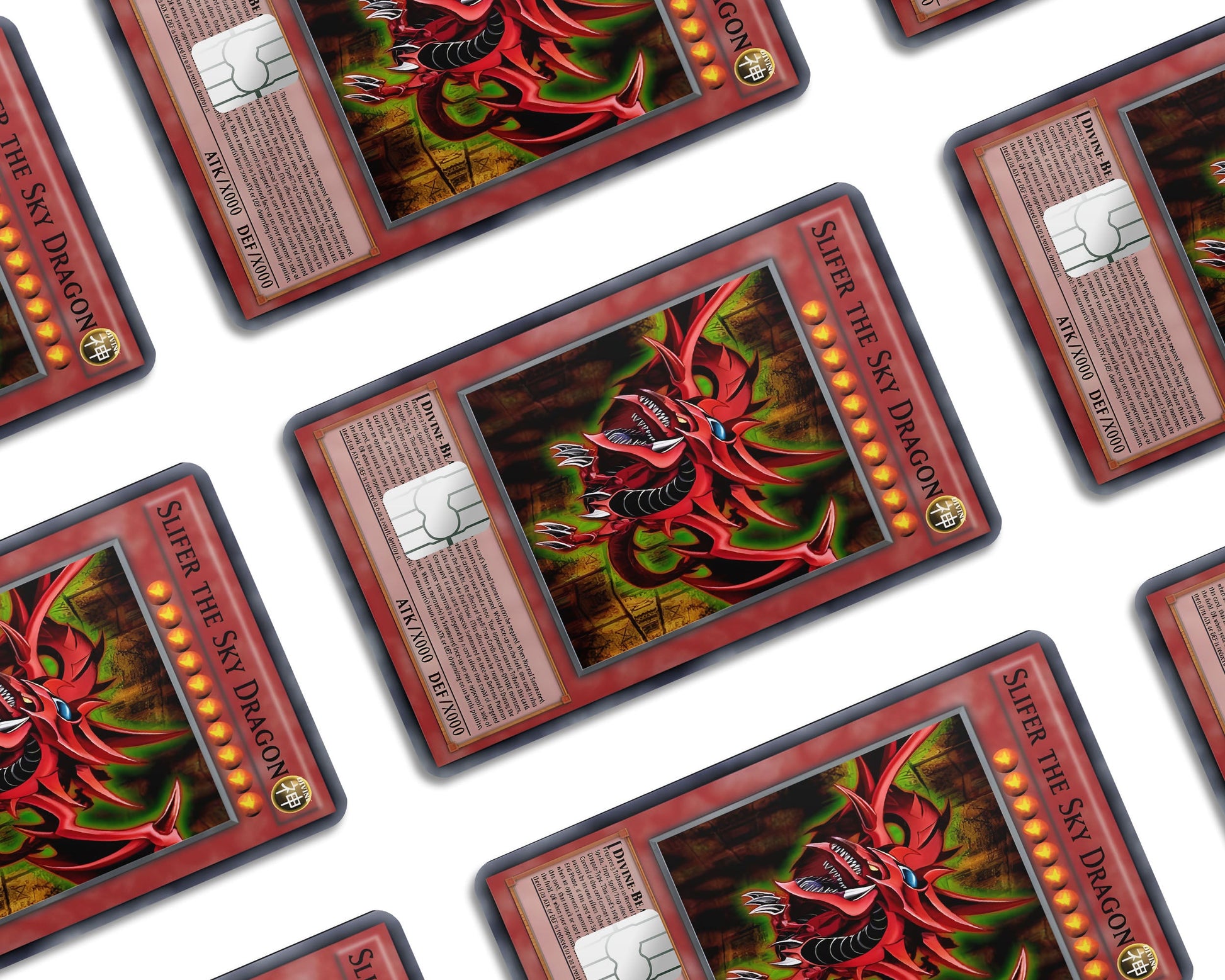 Anime Town Creations Credit Card Slifer the Sky Dragon Card Window Skins - Anime YGO Credit Card Skin