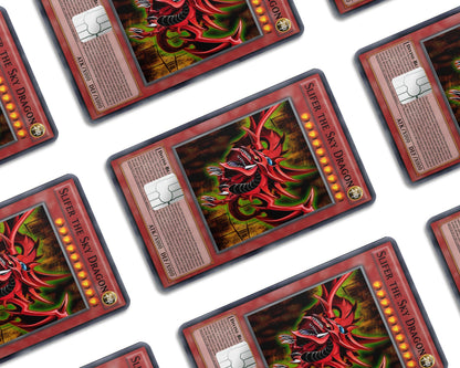 Anime Town Creations Credit Card Slifer the Sky Dragon Card Window Skins - Anime YGO Credit Card Skin