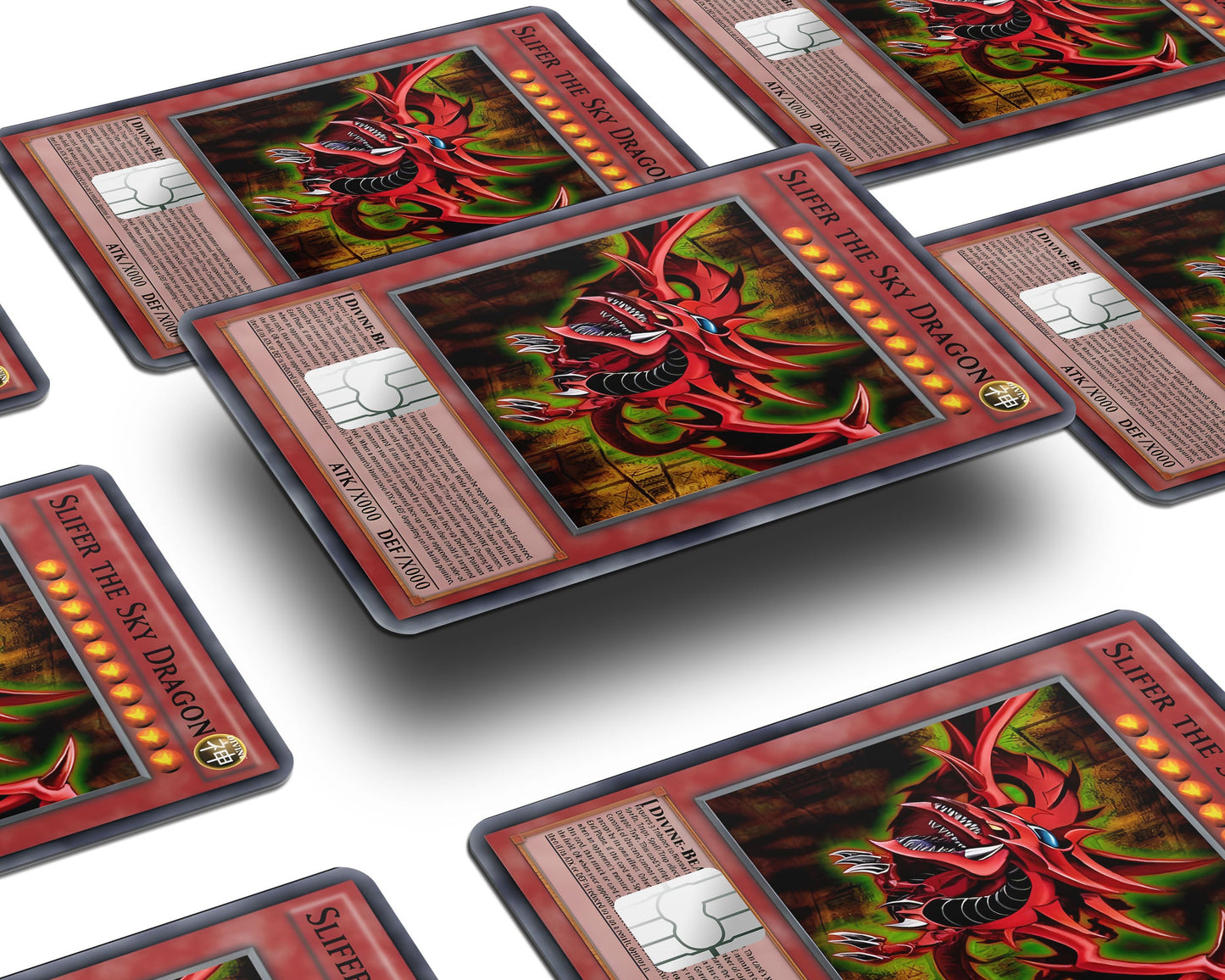Anime Town Creations Credit Card Slifer the Sky Dragon Card Window Skins - Anime YGO Credit Card Skin