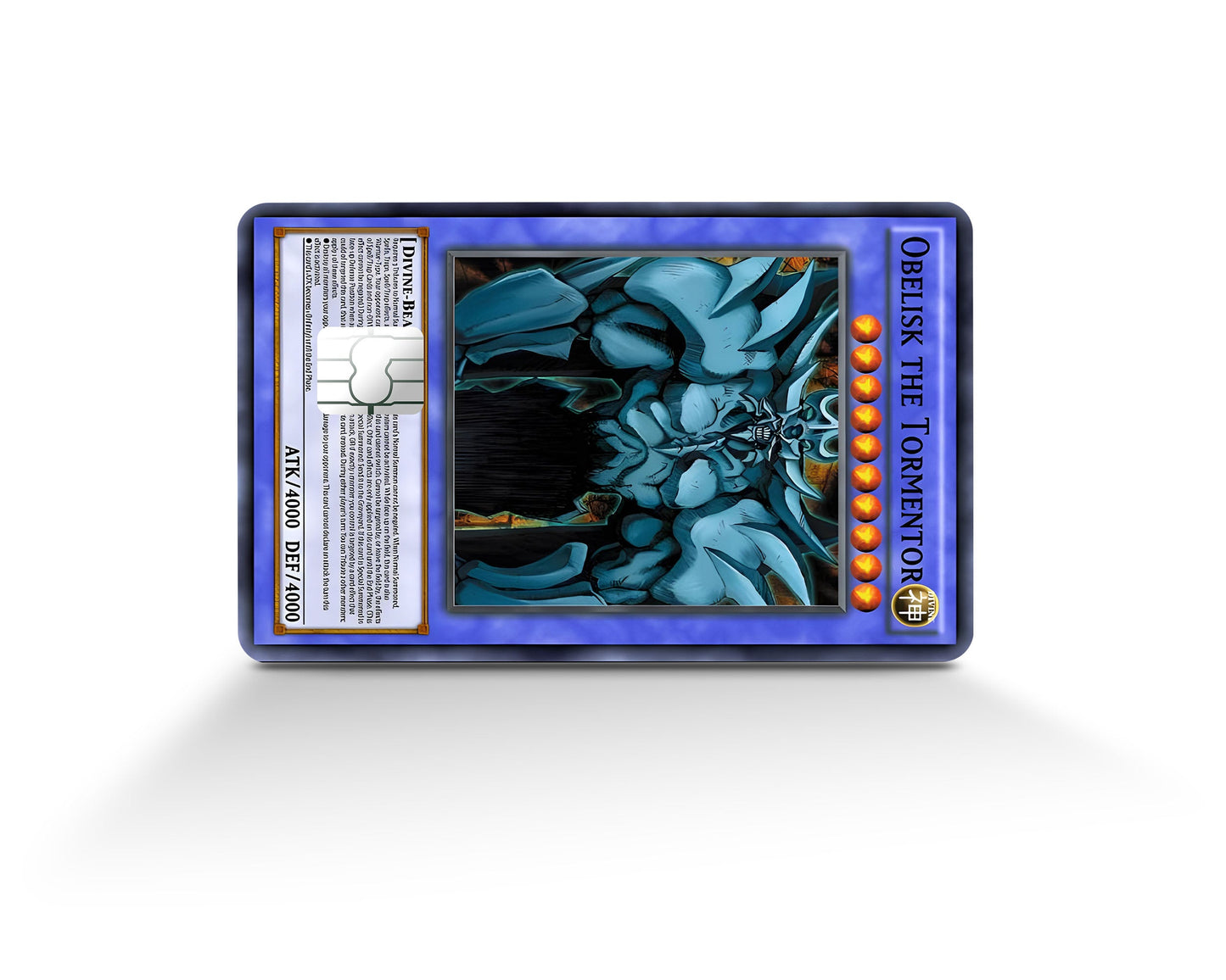 Anime Town Creations Credit Card Obelisk the Tormentor Card Full Skins - Anime YGO Credit Card Skin