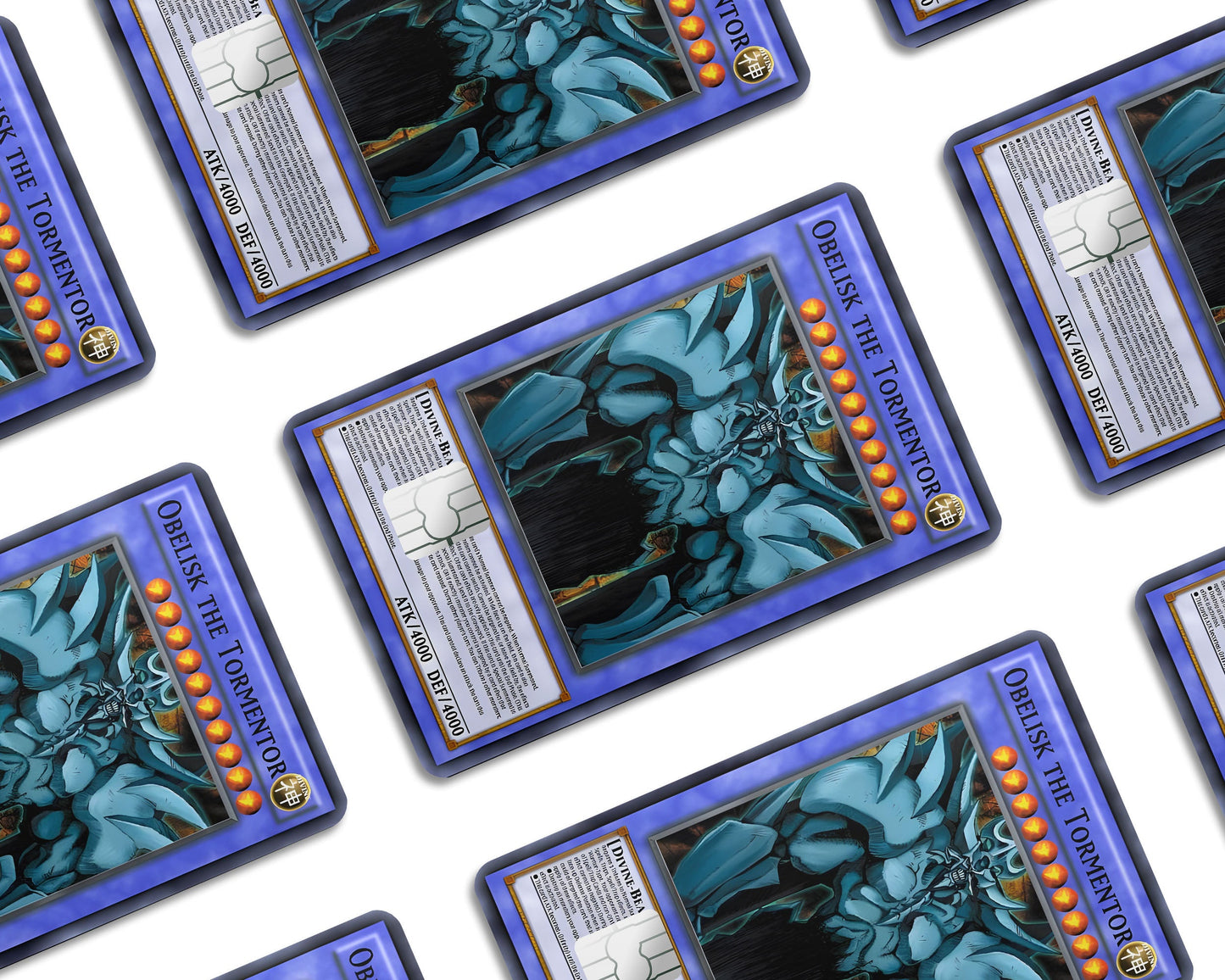 Anime Town Creations Credit Card Obelisk the Tormentor Card Window Skins - Anime YGO Credit Card Skin
