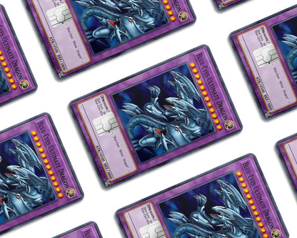 Anime Town Creations Credit Card Blue Eyes Ultimate Dragon Card Window Skins - Anime YGO Credit Card Skin