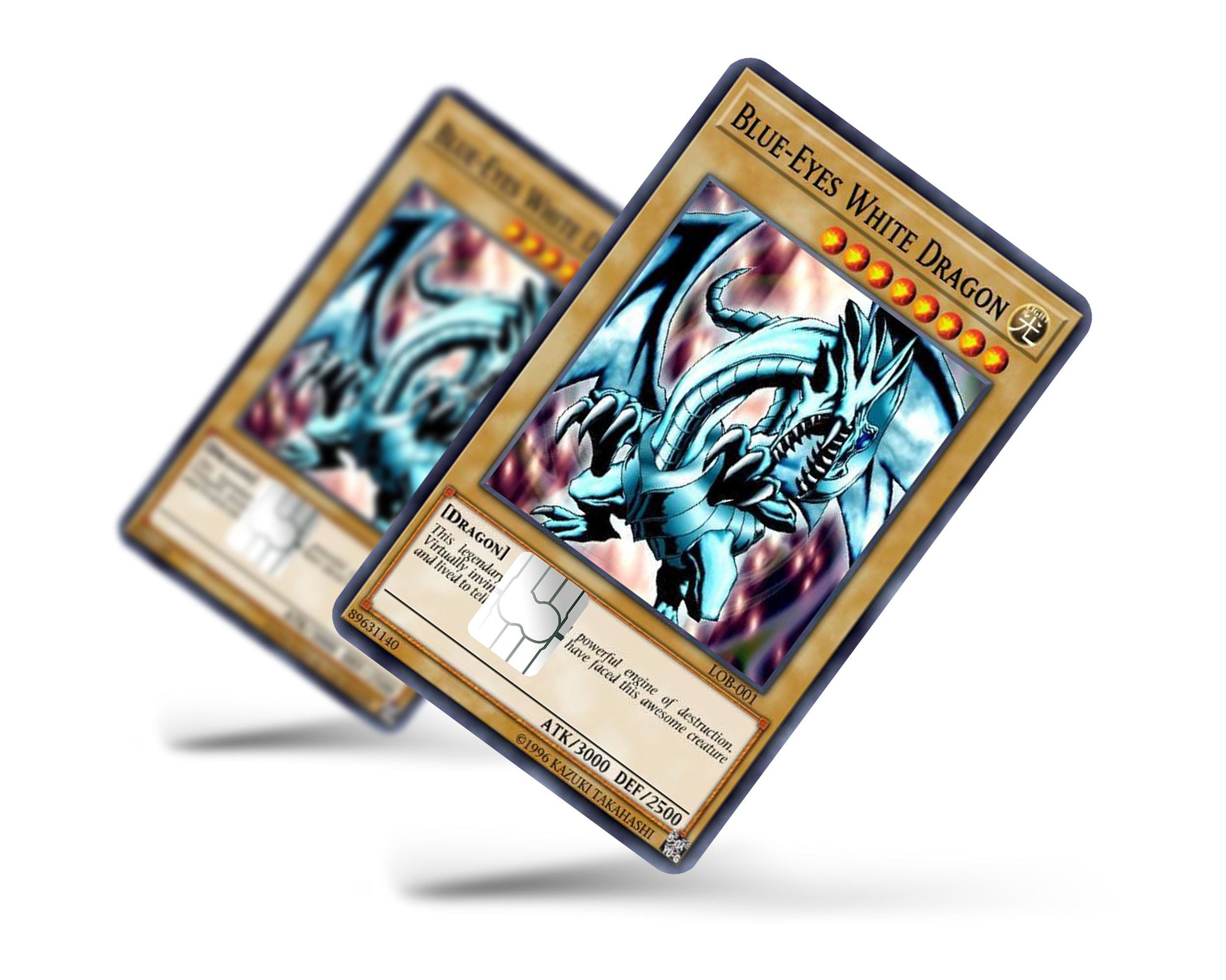 Anime Town Creations Credit Card Blue Eyes White Dragon 1st Edition Card Full Skins - Anime YGO Credit Card Skin