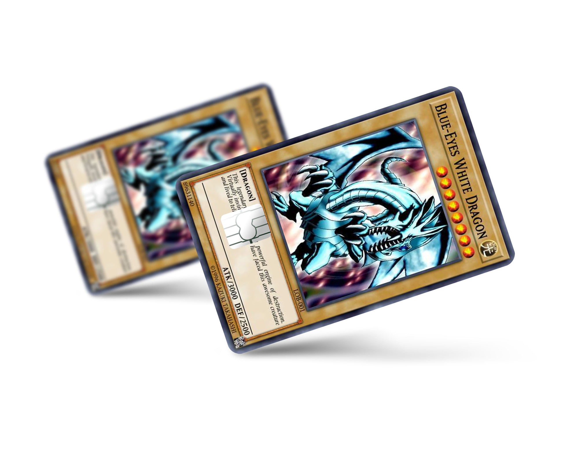 Anime Town Creations Credit Card Blue Eyes White Dragon 1st Edition Card Full Skins - Anime YGO Credit Card Skin