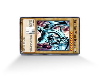 Anime Town Creations Credit Card Blue Eyes White Dragon 1st Edition Card Full Skins - Anime YGO Credit Card Skin