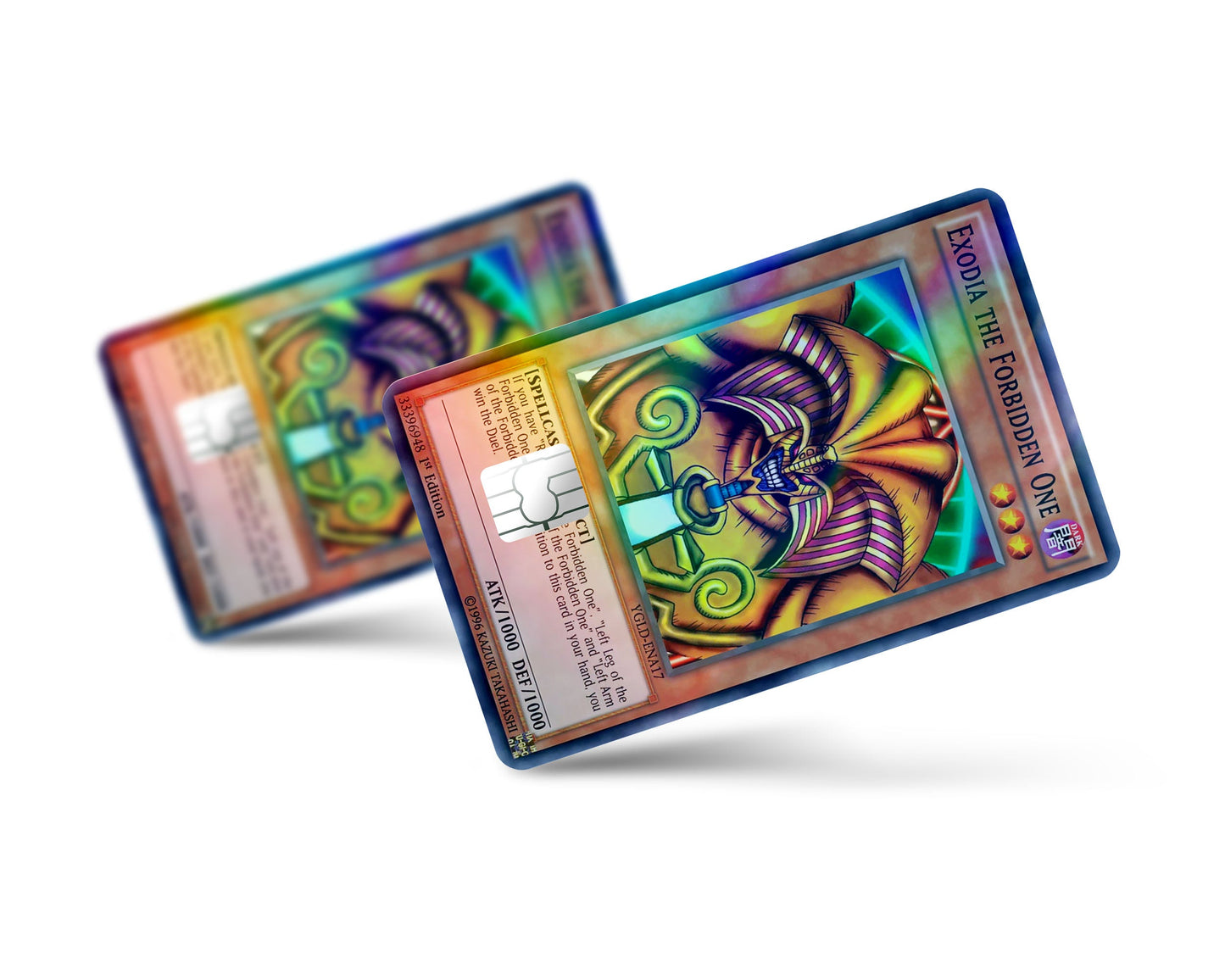 Anime Town Creations Holographic Credit Card Exodia the Forbidden Card Full Skins - Anime YGO Holographic Credit Card Skin