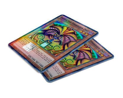 Anime Town Creations Holographic Credit Card Exodia the Forbidden Card Window Skins - Anime YGO Holographic Credit Card Skin