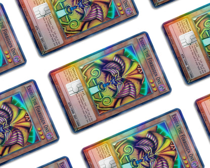 Anime Town Creations Holographic Credit Card Exodia the Forbidden Card Window Skins - Anime YGO Holographic Credit Card Skin