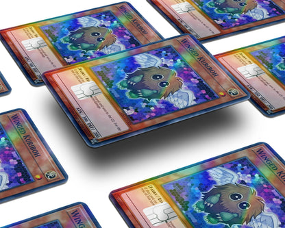 Anime Town Creations Holographic Credit Card Winged Kurobi Card Window Skins - Anime YGO Holographic Credit Card Skin