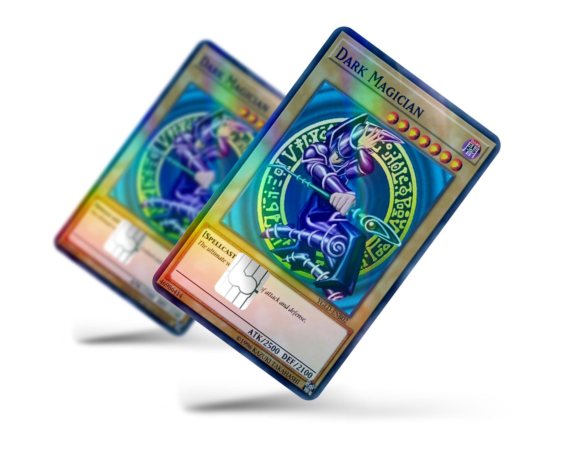 Anime Town Creations Holographic Credit Card Dark Magician Card Full Skins - Anime YGO Holographic Credit Card Skin