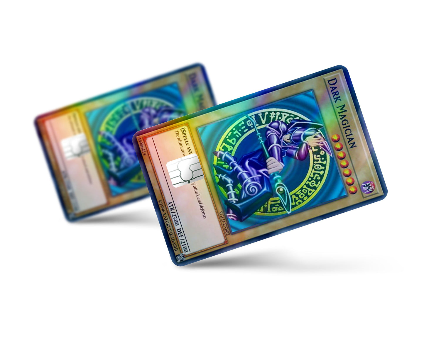Anime Town Creations Holographic Credit Card Dark Magician Card Full Skins - Anime YGO Holographic Credit Card Skin