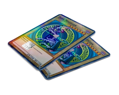 Anime Town Creations Holographic Credit Card Dark Magician Card Window Skins - Anime YGO Holographic Credit Card Skin