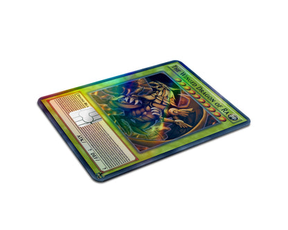Anime Town Creations Holographic Credit Card Winged Dragon of Ra Card Half Skins - Anime YGO Holographic Credit Card Skin