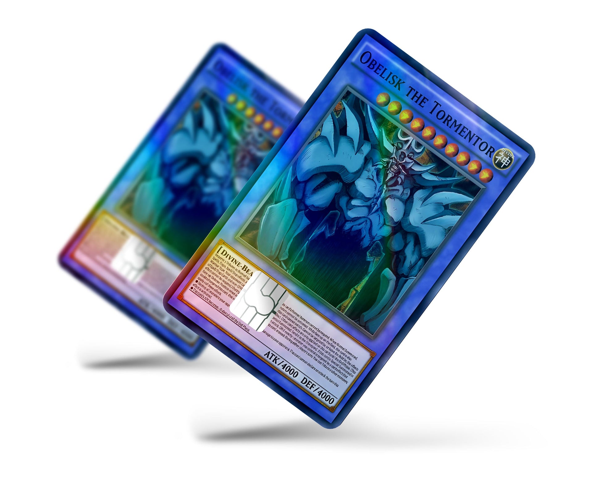 Anime Town Creations Holographic Credit Card Obelisk the Tormentor Card Full Skins - Anime YGO Holographic Credit Card Skin