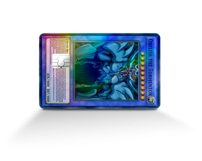 Anime Town Creations Holographic Credit Card Obelisk the Tormentor Card Full Skins - Anime YGO Holographic Credit Card Skin