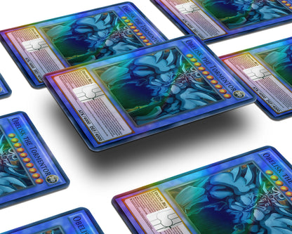 Anime Town Creations Holographic Credit Card Obelisk the Tormentor Card Window Skins - Anime YGO Holographic Credit Card Skin