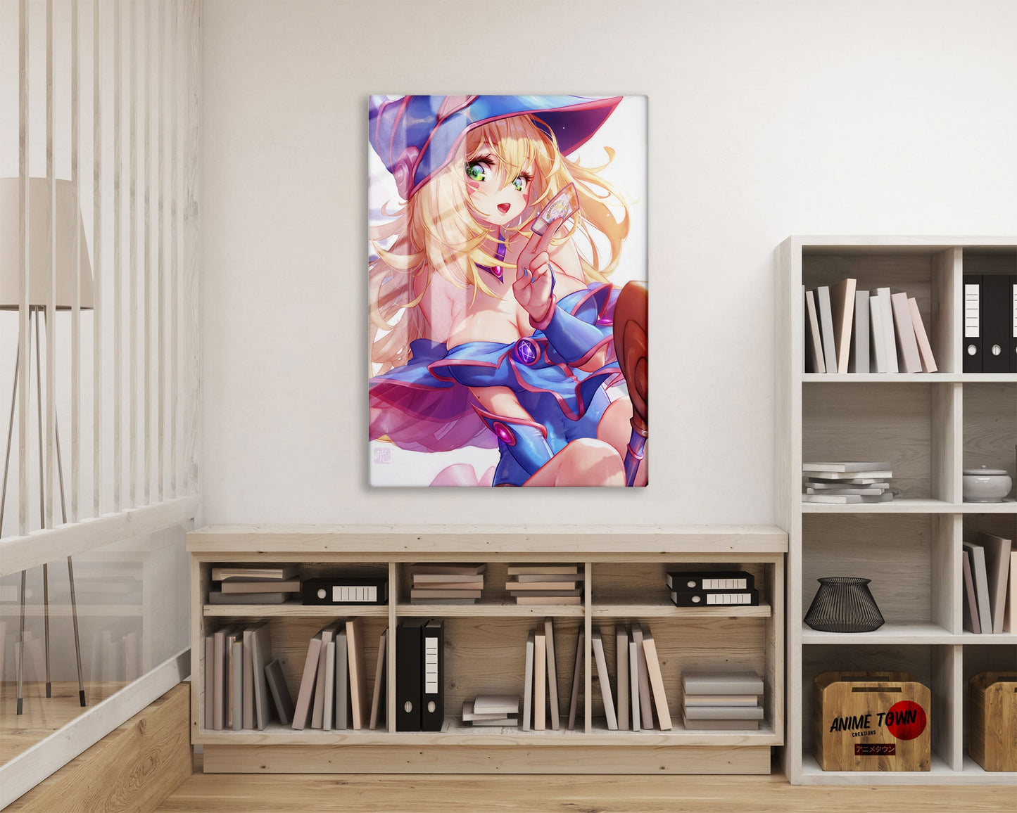Anime Town Creations Metal Poster Dark Magician Girl Card 16" x 24" Home Goods - Anime YGO Metal Poster