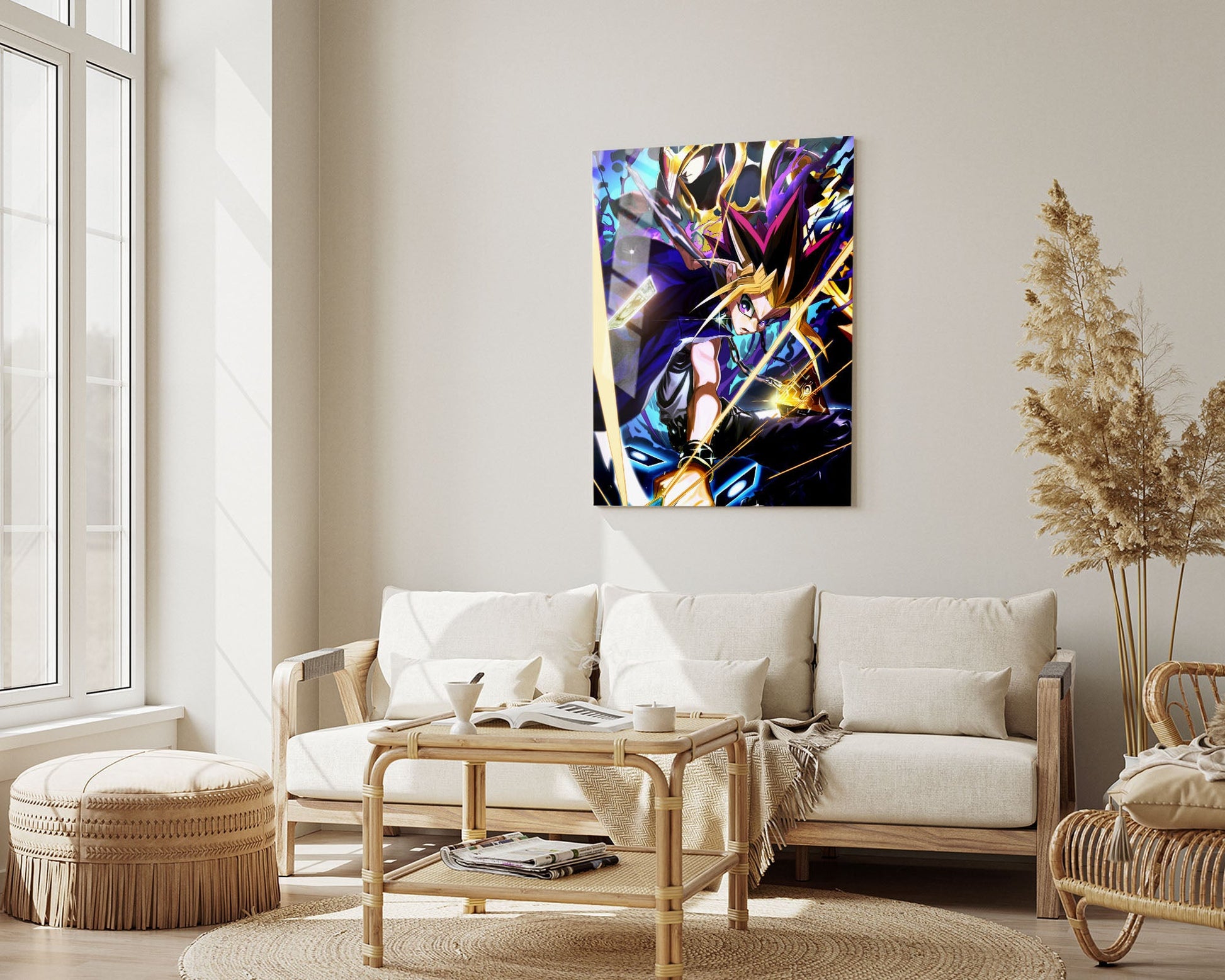 Anime Town Creations Metal Poster Yugi & Black Luster Soldier Card 5" x 7" Home Goods - Anime YGO Metal Poster