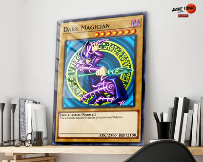 Anime Town Creations Metal Poster Dark Magician Card 16" x 24" Home Goods - Anime YGO Metal Poster