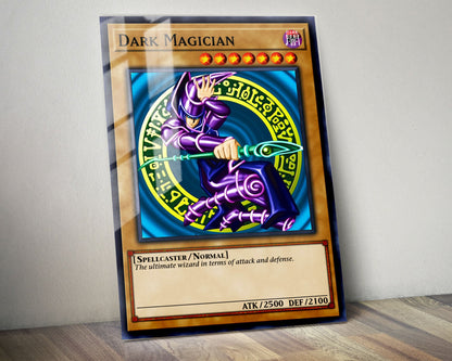 Anime Town Creations Metal Poster Dark Magician Card 11" x 14" Home Goods - Anime YGO Metal Poster