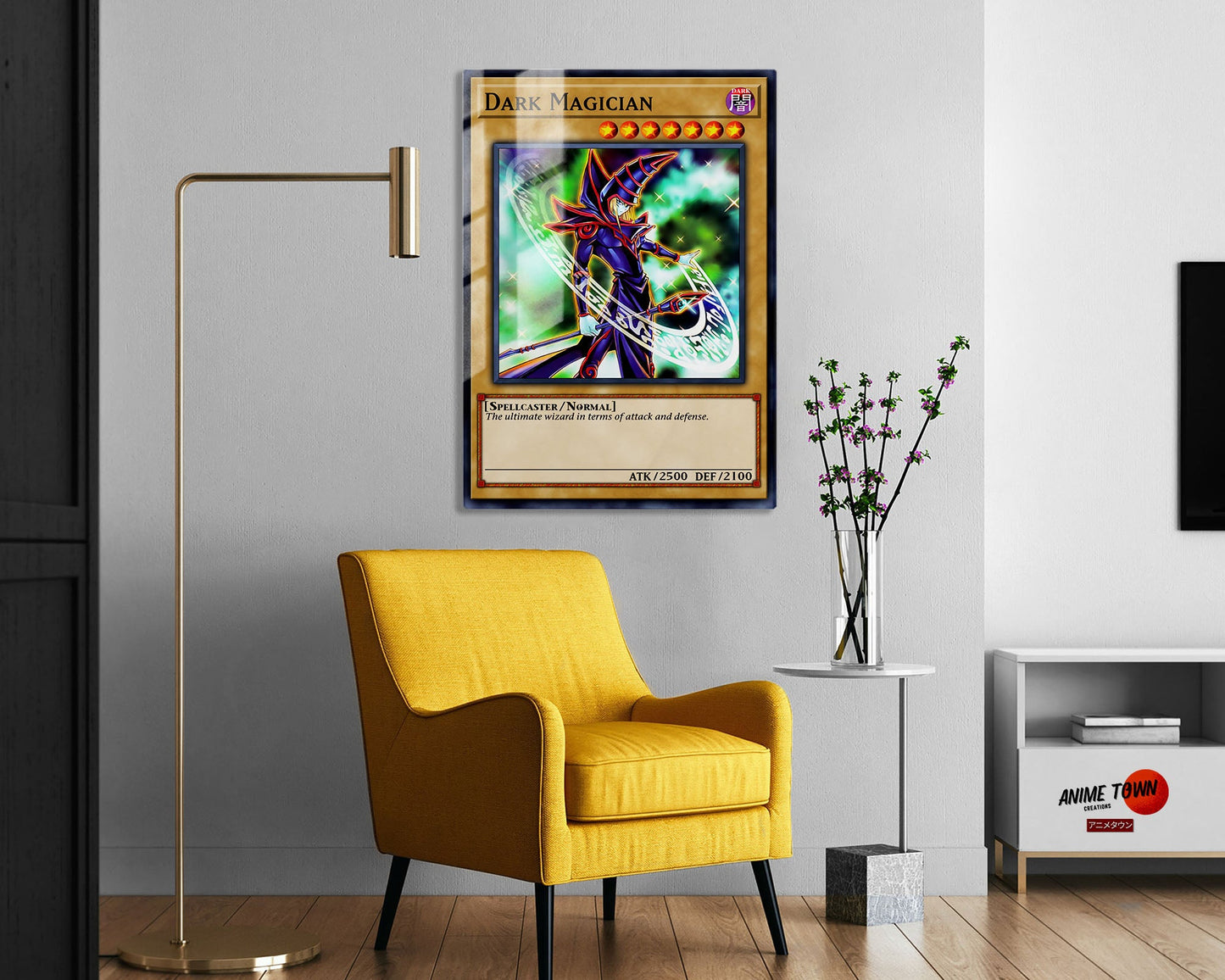 Dark Magician 1st Edition Card Metal Poster