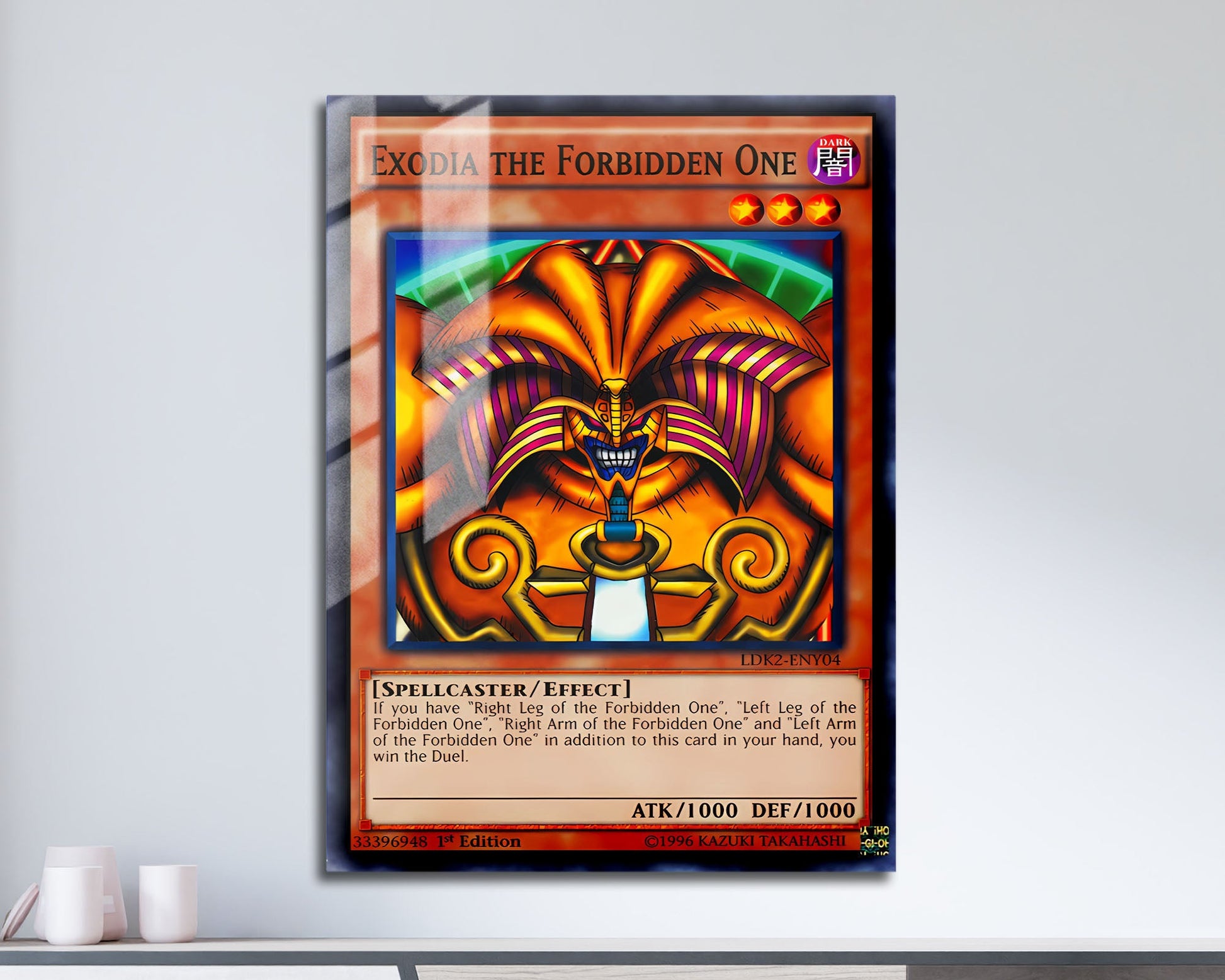 Anime Town Creations Metal Poster Exodia the Forbidden Card 11" x 17" Home Goods - Anime YGO Metal Poster