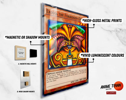 Anime Town Creations Metal Poster Exodia the Forbidden Card 11" x 17" Home Goods - Anime YGO Metal Poster
