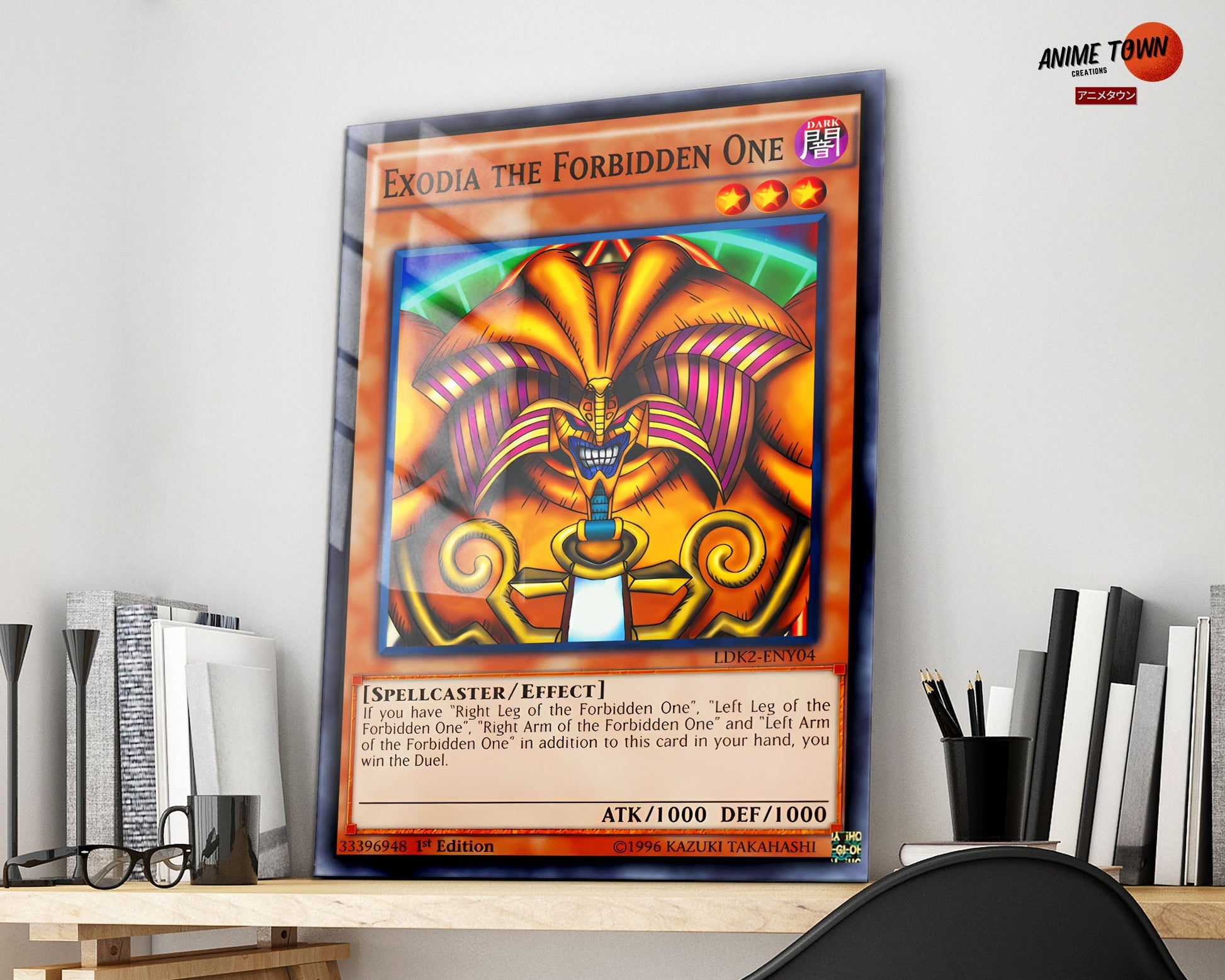 Anime Town Creations Metal Poster Exodia the Forbidden Card 16" x 24" Home Goods - Anime YGO Metal Poster