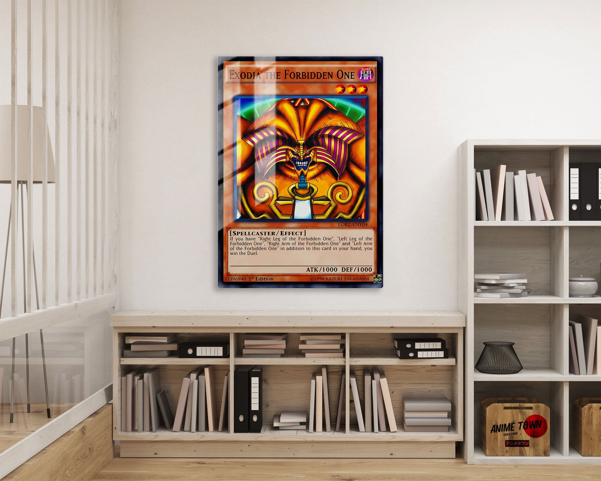 Anime Town Creations Metal Poster Exodia the Forbidden Card 16" x 24" Home Goods - Anime YGO Metal Poster