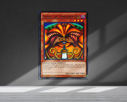Anime Town Creations Metal Poster Exodia the Forbidden Card 5" x 7" Home Goods - Anime YGO Metal Poster