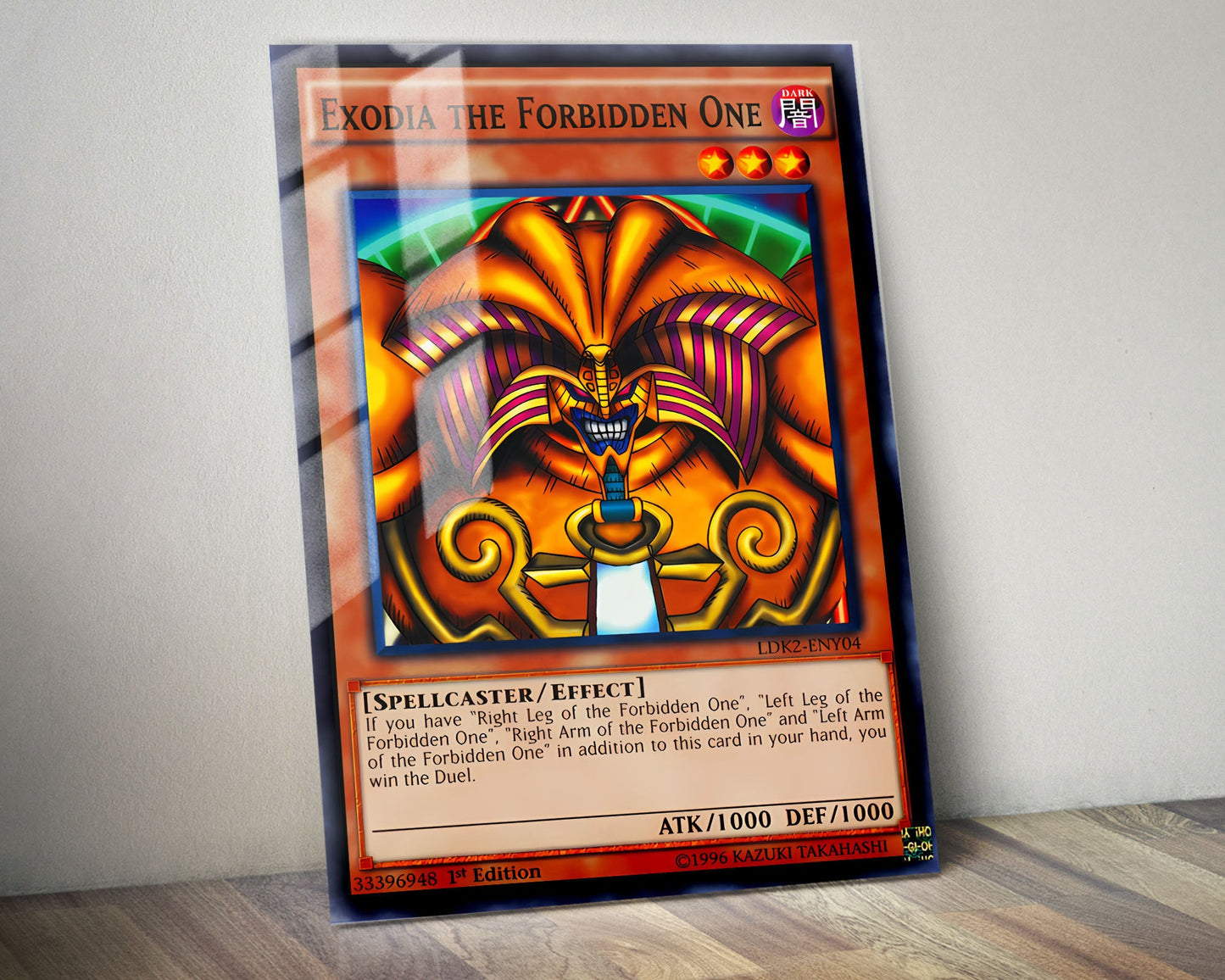 Anime Town Creations Metal Poster Exodia the Forbidden Card 11" x 14" Home Goods - Anime YGO Metal Poster