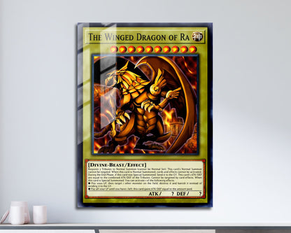 Anime Town Creations Metal Poster Winged Dragon of Ra Card 11" x 17" Home Goods - Anime YGO Metal Poster