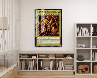 Anime Town Creations Metal Poster Winged Dragon of Ra Card 16" x 24" Home Goods - Anime YGO Metal Poster