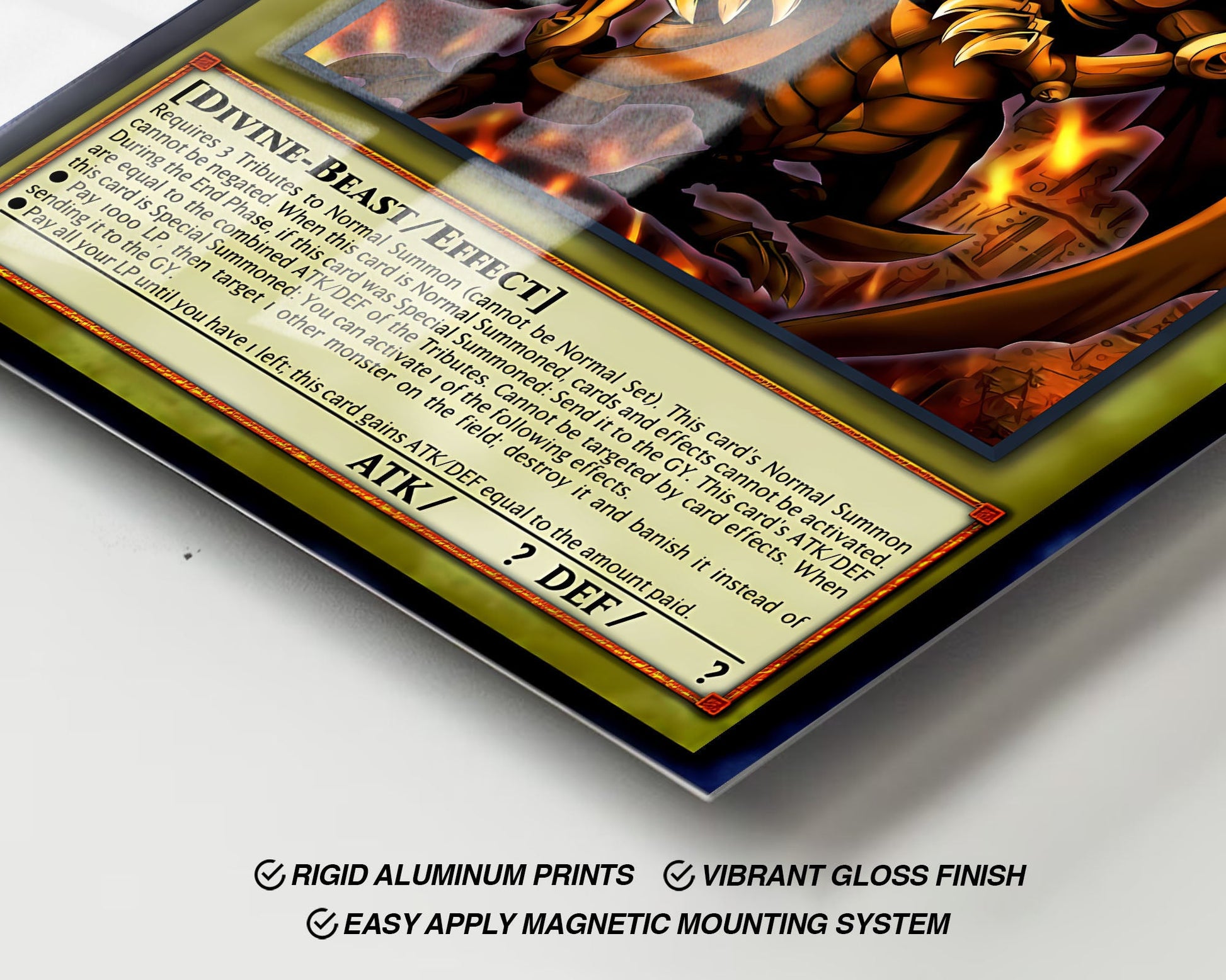 Anime Town Creations Metal Poster Winged Dragon of Ra Card 24" x 36" Home Goods - Anime YGO Metal Poster