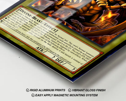 Anime Town Creations Metal Poster Winged Dragon of Ra Card 24" x 36" Home Goods - Anime YGO Metal Poster